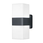 Ledvance Smart+ Wifi Vægbelysning Grå Up & Down - Udendørs - 13.5W 950lm - 830 Varm Hvid | RGBW - Dæmpbar