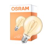 Osram Vintage 1906 LED E27 Globe Filament Heart Guld 8W 806lm - 922 Ekstra Varm Hvid | Bedste Farvegengivelse - Dæmpbar - Erstatter 60W