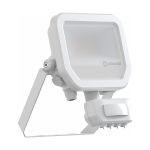 Ledvance LED Projektør Aluminium Hvid 8W 1100lm 100D - 830 Varm Hvid | IP65 - Bevægelses- Og Lyssensor - Symmetrisk