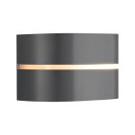 Nordlux Sibelis Vægbelysning Aluminium Grå | IP44 - Egnet til E27