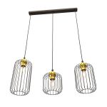 Emibig Pendel Lampe Vander Stål Sort | Egnet til 3x E27 - Max 15W