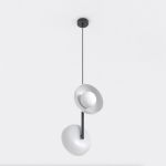 Emibig Pendel Lampe Vanila Stål Grå | Egnet til 2x G9 - Max 8W
