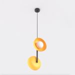 Emibig Pendel Lampe Vanila Stål Appelsin | Egnet til 2x G9 - Max 8W