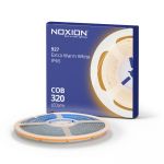 Noxion LED Strip Naga 5 Meter 24V - 320LEDs/m - COB - 8W/m - 927 Ekstra Varm Hvid | 8mm - IP65 - Bedste Farvegengivelse