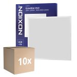 Fordelspakke 10x Noxion LED Panel Ecowhite V4.0 28W 3360lm - 830-840-865 CCT | 60x60cm - UGR <19 - Philips driver