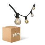 D'Lite LED Lyskæde Sparkl 15m 4W 250lm - 827 Ekstra Varm Hvid | IP44 - 5x Kan Sammenkobles