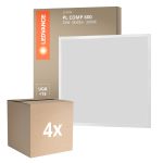 Fordelspakke 4x Ledvance LED panel Kompakt Aluminium Hvid 33W 3630lm - 830 varm hvid | 60x60cm - UGR < 19