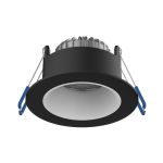Noxion LED Spot Ares Dyb Sort 6W 540lm 927-940 3CCT - med Indre Ring Hvid | Udsnit 68mm