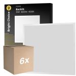Fordelspakke 6x Bright Choice LED Panel V2 Backlit 36W 3600lm - 840 Kold Hvid | 60x60cm - UGR <22