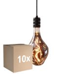 Fordelspakke 10x Eglo LED Special E27 Filament Smokey 4W 70lm - 818 Ekstra Varm Hvid | Dæmpbar - Erstatter 25W