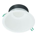 Philips LED Downlight Coreline DN142B Aluminium Hvid 9.8W 1200lm 60D - 840 Kold Hvid | Udsnit 155mm - IP54 - Hvid Reflektor