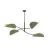 Emibig Loftlampe Lotus Stål Sort | Egnet til 4x E14 - Max 10W