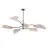 Emibig Loftlampe Lotus Stål Sort | Egnet til 6x E14 - Max 10W
