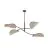 Emibig Loftlampe Lotus Stål Sort | Egnet til 4x E14 - Max 10W