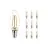 Fordelspakke 10x Noxion Lucent LED E14 Kerte filament klar 2.5W 250lm - 827 ekstra varm hvid | erstatter 25W