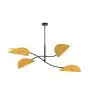 Emibig Loftlampe Lotus Stål Sort | Egnet til 4x E14 - Max 10W
