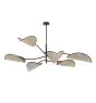 Emibig Loftlampe Lotus Stål Sort | Egnet til 6x E14 - Max 10W