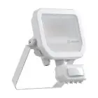Ledvance LED Projektør Aluminium Hvid 8W 1100lm 100D - 830 Varm Hvid | IP65 - Bevægelses- Og Lyssensor - Symmetrisk