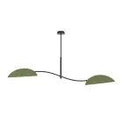 Emibig Loftlampe Lotus Stål Sort | Egnet til 2x E14 - Max 10W