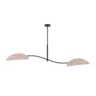 Emibig Loftlampe Lotus Stål Sort | Egnet til 2x E14 - Max 10W