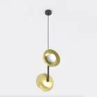 Emibig Pendel Lampe Vanila Stål Guld | Egnet til 2x G9 - Max 8W