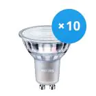 Fordelspakke 10x Philips MASTER Value LED Spot GU10 PAR16 3.7W 270lm 36D - 930 varm hvid | bedste farvegengivelse - dæmpbar - erstatter 35W