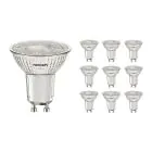 Fordelspakke 10x Noxion PerfectColor LED spot GU10 PAR16 4W 345lm 36D - 940 kold hvid | bedste farvegengivelse - dæmpbar - erstatter 50W