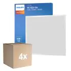 Fordelspakke 4x Philips LED Panel CoreLine RC132V 26W 3400lm - 830 Varm Hvid | 60x60cm - UGR 