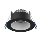 Noxion LED Spot Ares Dyb Sort 6W 540lm 927-940 3CCT - med Indre Ring Hvid | Udsnit 68mm
