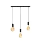 Calex XXL Guld Filament Komplet sæt - Including 3 XXL Pæres + Cordset Rektangulær base