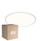 Fordelspakke 6x Nordlux LED Loftlampe Oja 42 Hvid 24W 2200lm - 830-840 CCT | IP54 - Dæmpbar